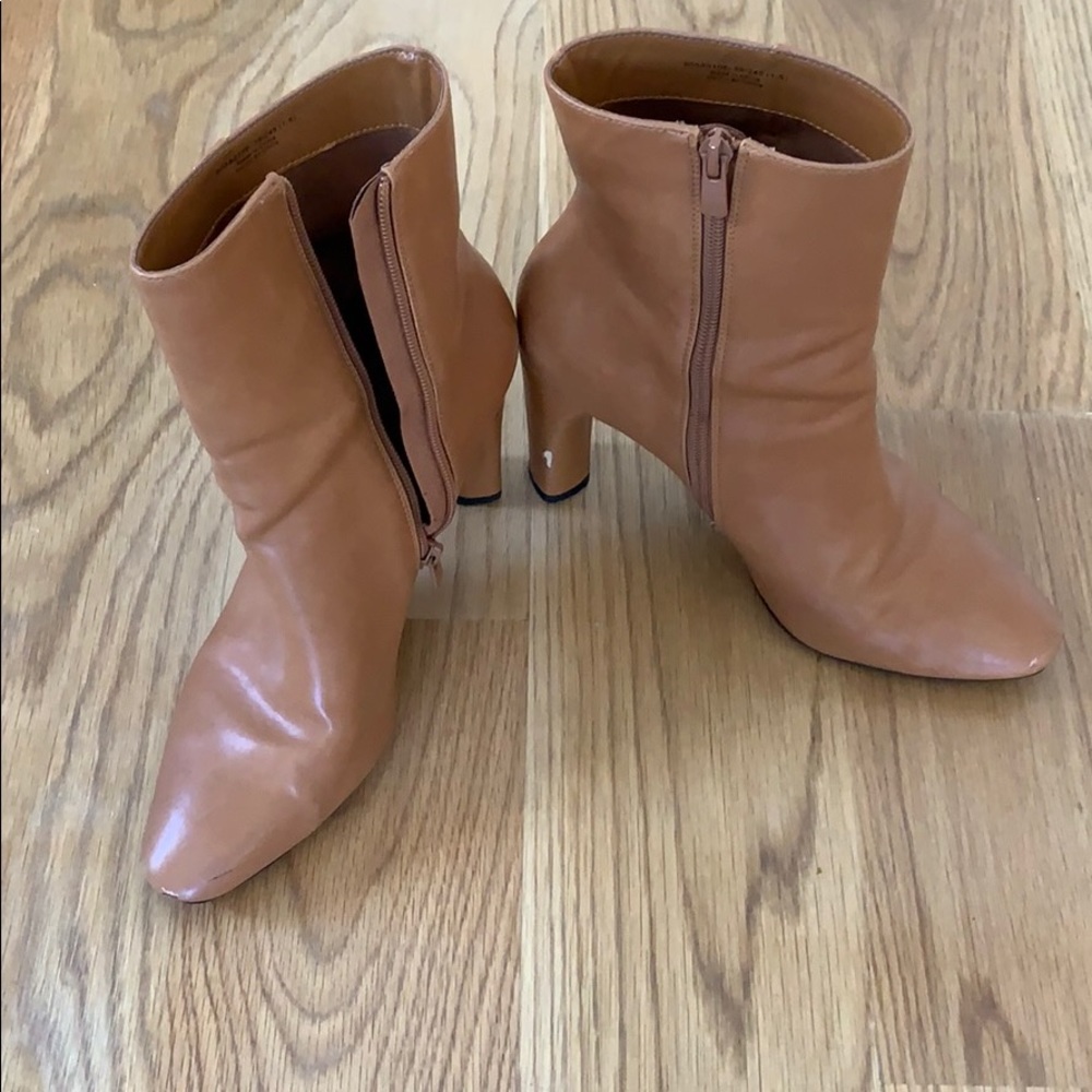 Charles & Keith Tan Ankle Booties